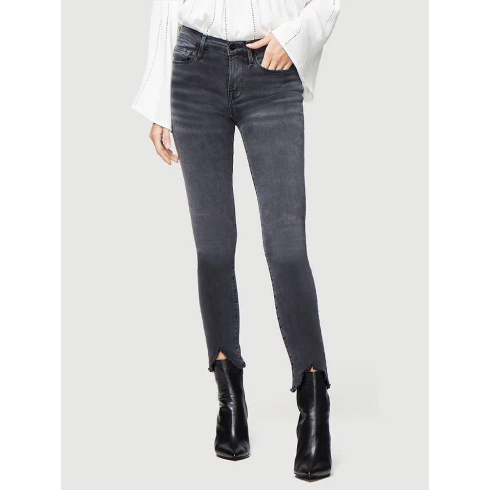 FRAME - Le Skinny De Jeanne Crop Double Triangle Raw Hem jeans Sz 29